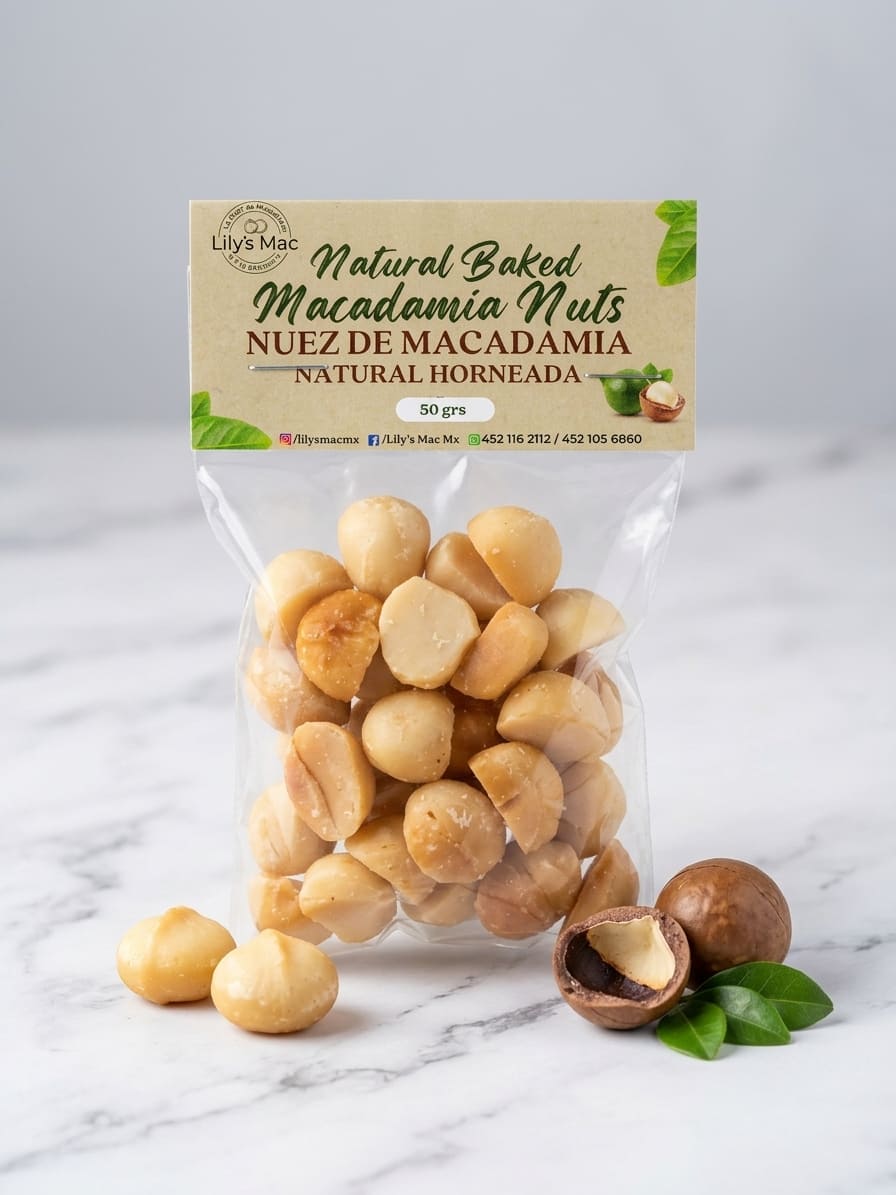 Nuez de Macadamia Natural Horneada