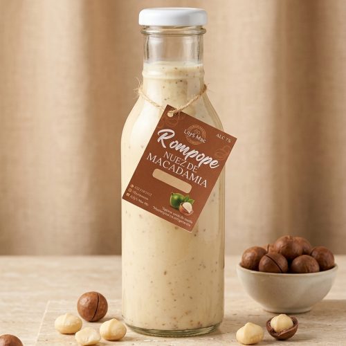 Rompope Artesanal con Trocitos de Macadamia